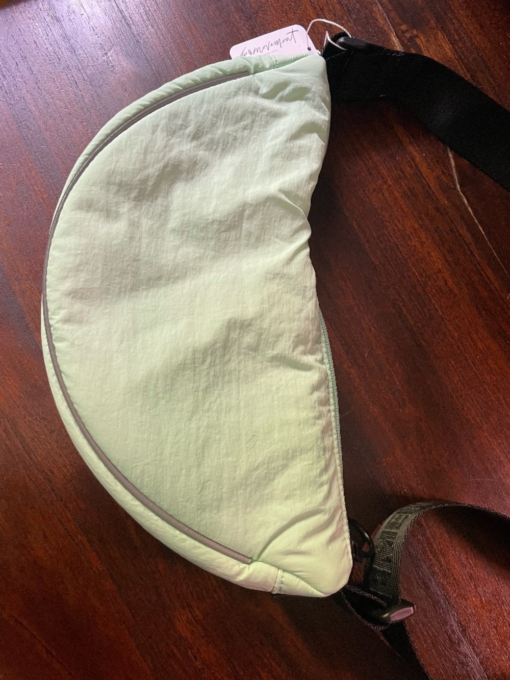 FP Movement Free People Bulls Eye Sling Bag Mint Green Nylon NWT - One Size